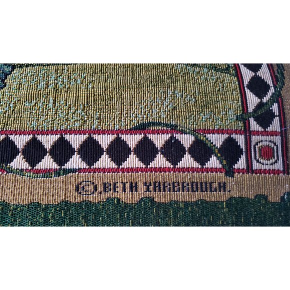 Tapestry kitchen Floor Mat Beth Yarbrough 19"x27" Woven  Rooster - Picture 2 of 4